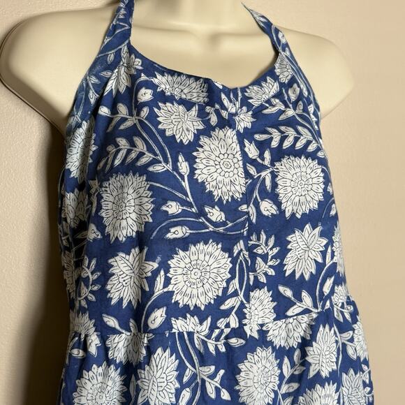 Beau & Ro Floral Maxi Dress in Cobalt Blue Folk Flower Size XS, EUC! Pretty! - Picture 5 of 9